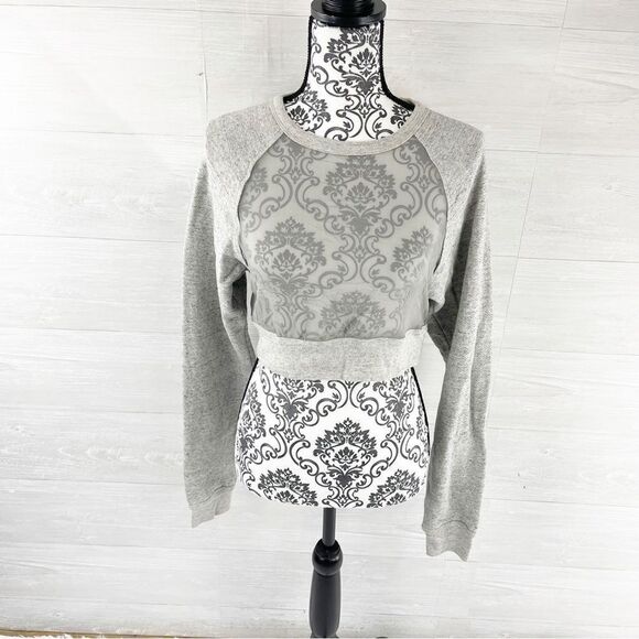 Alexander Wang Spring Ready To Wear 2010 Runway Sheer Cropped Sweatshirt - Picture 3 of 7